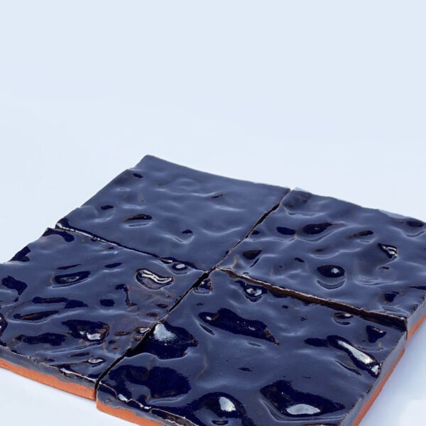 Blue Wave Ocean Surface Glaze Handmade Ceramic Tile